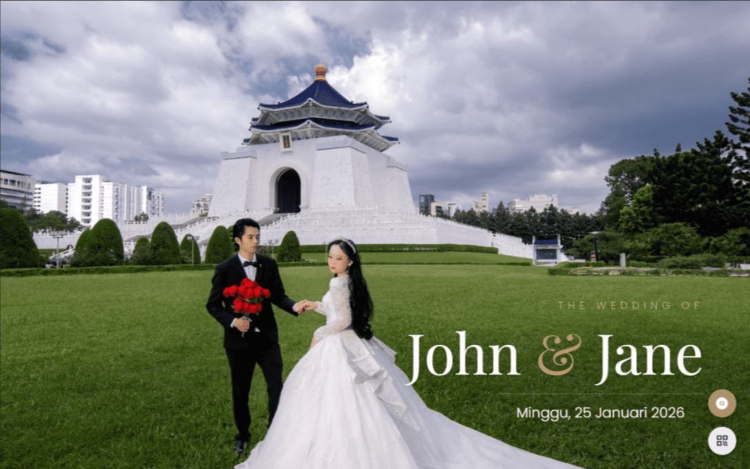 Undangan Digital Premium dan Responsif | Desktop Invitation View